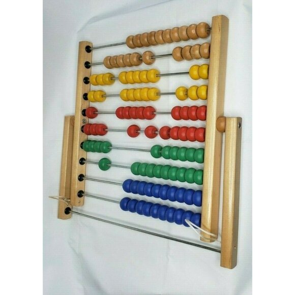 Japanese Soroban Abacus – Wooden Frame, Classic Beads, Ancient Student Calculato - Picture 4 of 5